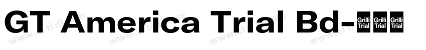 GT America Trial Bd字体转换 GT America Trial Bd字体转换